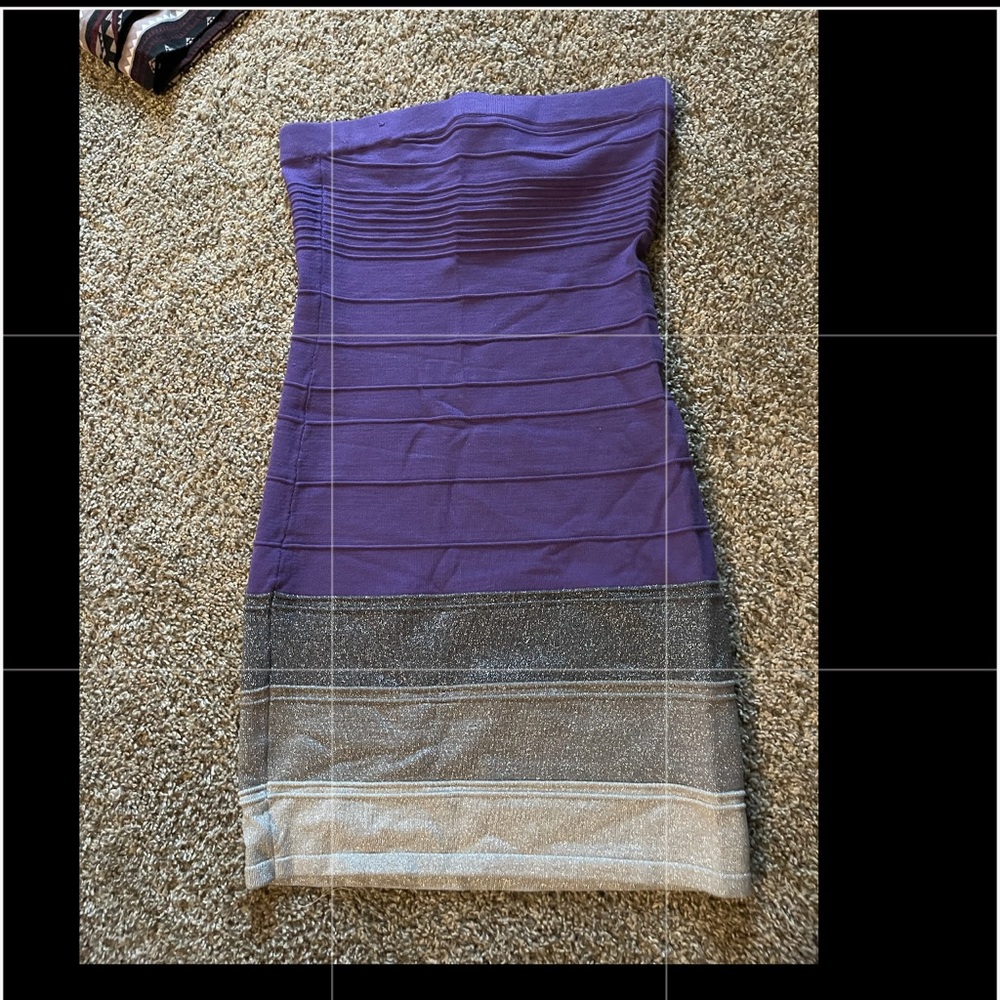 Purple tube dress